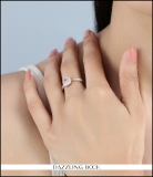 0.50 Carat (ctw) 18K Rose GoldRound Pink Sapphire & White Diamond Ladies Halo Style Bridal Engagement Ring 1/2 CT