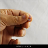 0.35 Carat (ctw) 10k Rose Gold Round Pink Sapphire & White Diamond Halo Stud Earrings