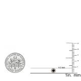 0.20 Carat (ctw) 10K Rose Gold Round Black & White Diamond Ladies Cluster Halo Style Stud Earrings 1/5 CT