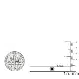 0.20 Carat (ctw) 14K White Gold Round Black & White Diamond Ladies Cluster Halo Style Stud Earrings 1/5 CT