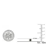 0.20 Carat (ctw) 14K Yellow Gold Round Black & White Diamond Ladies Cluster Halo Style Stud Earrings 1/5 CT