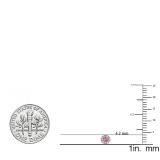 0.20 Carat (ctw) 14K Yellow Gold Round Pink Sapphire & White Diamond Ladies Cluster Halo Style Stud Earrings 1/5 CT