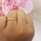 1.00 Carat (ctw) 10K Yellow Gold Round Champagne & White Diamond Ladies Eternity Wedding Anniversary Stackable Ring Band