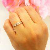 0.33 Carat (ctw) 10K Rose Gold Round Cut Morganite & White Diamond Ladies Bridal Wave Promise Engagement Ring 1/3 CT