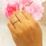0.33 Carat (ctw) 10K Rose Gold Round Cut Morganite & White Diamond Ladies Bridal Wave Promise Engagement Ring 1/3 CT
