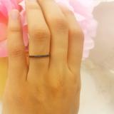 0.20 Carat (ctw) 14k Rose Gold Round Blue Sapphire Ladies Anniversary Wedding Ring Stackable Band 1/5 CT