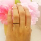 0.20 Carat (ctw) 14k Rose Gold Round Blue Sapphire Ladies Anniversary Wedding Ring Stackable Band 1/5 CT