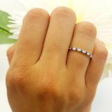 0.20 Carat (ctw) 10k Yellow Gold Round Blue Sapphire & White Diamond Ladies Anniversary Wedding Ring Stackable Band 1/5 CT