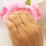 0.20 Carat (ctw) 10k Yellow Gold Round Blue Sapphire & White Diamond Ladies Anniversary Wedding Ring Stackable Band 1/5 CT