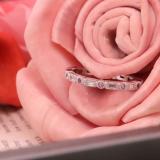 0.40 Carat (ctw) 10K White Gold Round & Baguette Pink sapphire & White Diamond Ladies Vintage Style Anniversary Wedding Eternity Band Stackable Ring