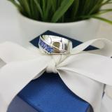 1.00 Carat (ctw) Sterling Silver Real Round Tanzanite Men's Channel Set 5 Stone Anniversary Wedding Band 1 CT