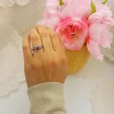 0.90 Carat (ctw) 14K White Gold Round Ruby & Black Diamond Ladies Swirl Bridal Engagement Ring Matching Band Set
