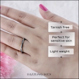 0.25 Carat (ctw) 10K White Gold Round Blue Sapphire & White Diamond Ladies Anniversary Wedding Band Swirl Stackable Ring 1/4 CT