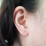 1.00 Carat (ctw) 18K Rose Gold Heart Shape Natural Morganite Ladies Stud Earrings 1 CT
