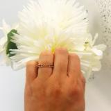 0.85 Carat (ctw) 10K White Gold Round Orange Citrine Eternity Sizeable Stackable Ring Anniversary Wedding Band 3/4 CT