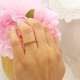 0.25 Carat (ctw) 10K White Gold Round Citrine Anniversary Stackable Wedding Band 1/4 CT