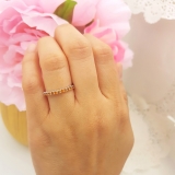 0.25 Carat (ctw) 10K White Gold Round Citrine Anniversary Stackable Wedding Band 1/4 CT