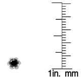 1.95 Carat (ctw) 18K White Gold Round Cut Black & White Diamond Ladies Flower Shape Cluster Fashion Stud Earrings 2 CT