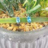 1.50 Carat (Ctw) Sterling Silver Oval Cut Blue topaz Ladies Solitaire Stud Earrings 1 1/2 CT