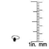 1.50 Carat (Ctw) Sterling Silver Oval Cut Black Sapphire Ladies Solitaire Bridal Engagement Ring 1 1/2 CT