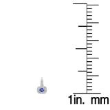 0.65 Carat (ctw) 10K White Gold Round Cut Tanzanite & White Diamond Ladies Halo Style Dangling Earrings