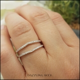 0.25 Carat (ctw) 18K Rose Gold Round White Diamond Ladies Anniversary Enhancer Guard Matching Wedding Band