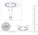 0.25 Carat (ctw) 18K White Gold Round White Diamond Ladies Anniversary Enhancer Guard Matching Wedding Band