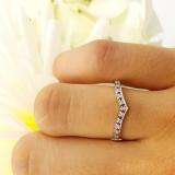 0.12 Carat (ctw) 14K Yellow Gold Round Ruby & Diamond Ladies Wedding Stackable Band