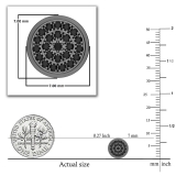 0.16 cttw Round Black Diamond Halo Unisex Stud Earring in Black Plated 925 Sterling Silver in Push Back