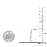 0.05 Carat (ctw) 10K White Gold Round Cut White Diamond Ladies Crawler Curved Climber Earrings