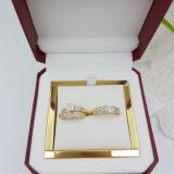0.30 Carat (ctw) 10K Yellow Gold Round Cut White Diamond Men & Women's Cluster Engagement Ring Trio Bridal Set 1/3 CT