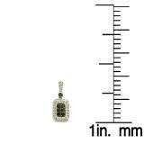 0.50 Carat (ctw) 14k White Gold Black & White Diamond Ladies Fashion Drop Earrings