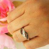 0.33 Carat (ctw) 14k White Gold Black & White Diamond Ladies Cocktail Right Hand Band