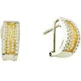0.50 Carat (ctw) 14k White Gold Round White Diamond Ladies Fashion Earrings