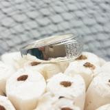 0.20 Carat (ctw) Sterling Silver Round White Diamond Men's Micro Pave Hip Hop Wedding Band
