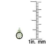 1.09 Carat (ctw) 14k White Gold Round White & Black Diamond Ladies Fashion Drop Earrings