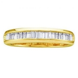 Dazzlingrock Collection 14K Round Blue Sapphire Ladies Bridal Stackable Wedding Band 1/4 CT White Gold Size 6