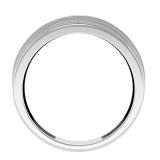 Round White Diamond Anniversary Wedding Band for Men 1/4 CT (0.25 ctw Color I-J Clarity I2-I3) in 925 Sterling Silver