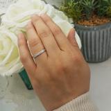 0.20 Carat (ctw) 10K White Gold Round Diamond Anniversary Wedding Band Stackable Ring