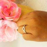 0.05 Carat (ctw) Sterling Silver Round Diamond Ladies Infinity Love Swirl Wedding Anniversary Ring