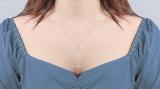 Round White Diamond Mininal Trendy Open Circle Slider Pendant with Gold Chain for Women (0.65 ctw, Color I-J, Clarity I1-I2) in 14K Rose Gold