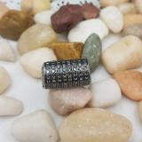 2.50 Carat (ctw) 10k Black Rhodium Plated White Gold Round Black Diamond Mens Hip Hop Pinky Ring