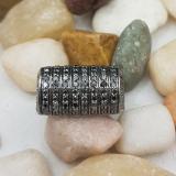 2.50 Carat (ctw) 10k Black Rhodium Plated White Gold Round Black Diamond Mens Hip Hop Pinky Ring