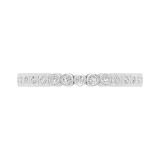 Round White Diamond Bezel-Set Stackable Eternity Wedding Band for Women (0.26 ctw, Color I-J, Clarity I2-I3) in 925 Sterling Silver