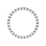 Round White Diamond Bezel-Set Stackable Eternity Wedding Band for Women (0.26 ctw, Color I-J, Clarity I2-I3) in 925 Sterling Silver