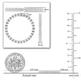 Round White Diamond Bezel-Set Stackable Eternity Wedding Band for Women (0.26 ctw, Color I-J, Clarity I2-I3) in 925 Sterling Silver