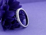 Round White Diamond Milgrain Edged Anniversary Wedding Band for Women (0.20 ctw Color I-J Clarity I1-I2) in 14K White Gold
