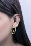 Round White Diamond Illusion Set Double Hinged Hoop Earrings for Women (0.10 Carat, Color I-J, Clarity I2-I3) in 10K Yellow Gold