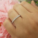 0.40 Carat (ctw) 10K White Gold Round Diamond Anniversary Wedding Ring Stackable Band