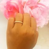 0.40 Carat (ctw) 18K Yellow Gold Round Diamond Anniversary Wedding Ring Stackable Band
